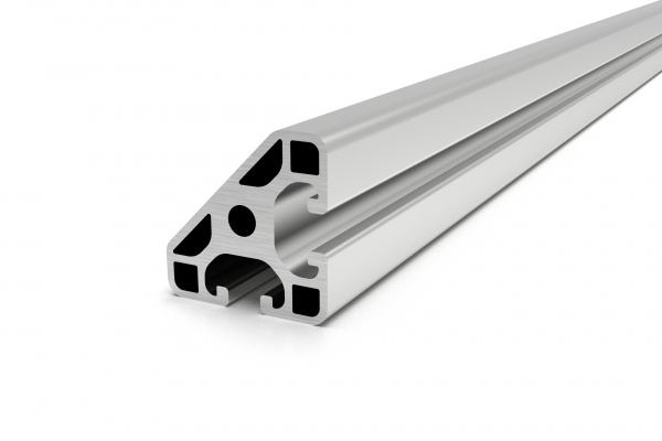 Aluminium profile 40x40-45° light groove 8 I-type